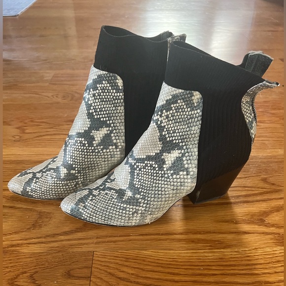Dolce Vita Snakeskin Booties - Picture 2 of 5